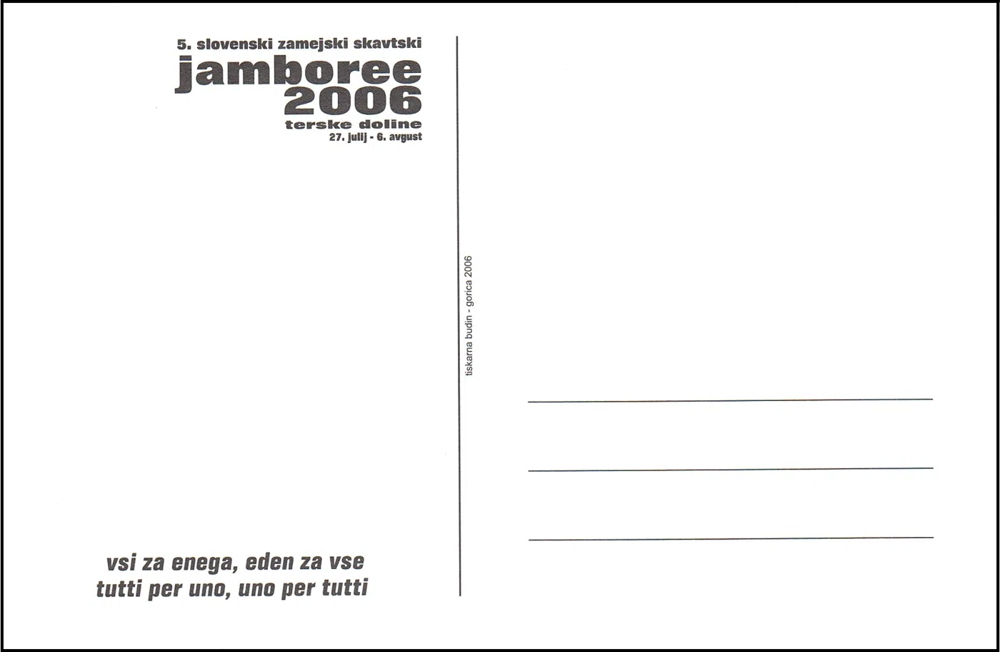 5. SLOVENSKI ZAMEJSKI  SKAVTSKI JAMBOREE TERSKE DOLINE